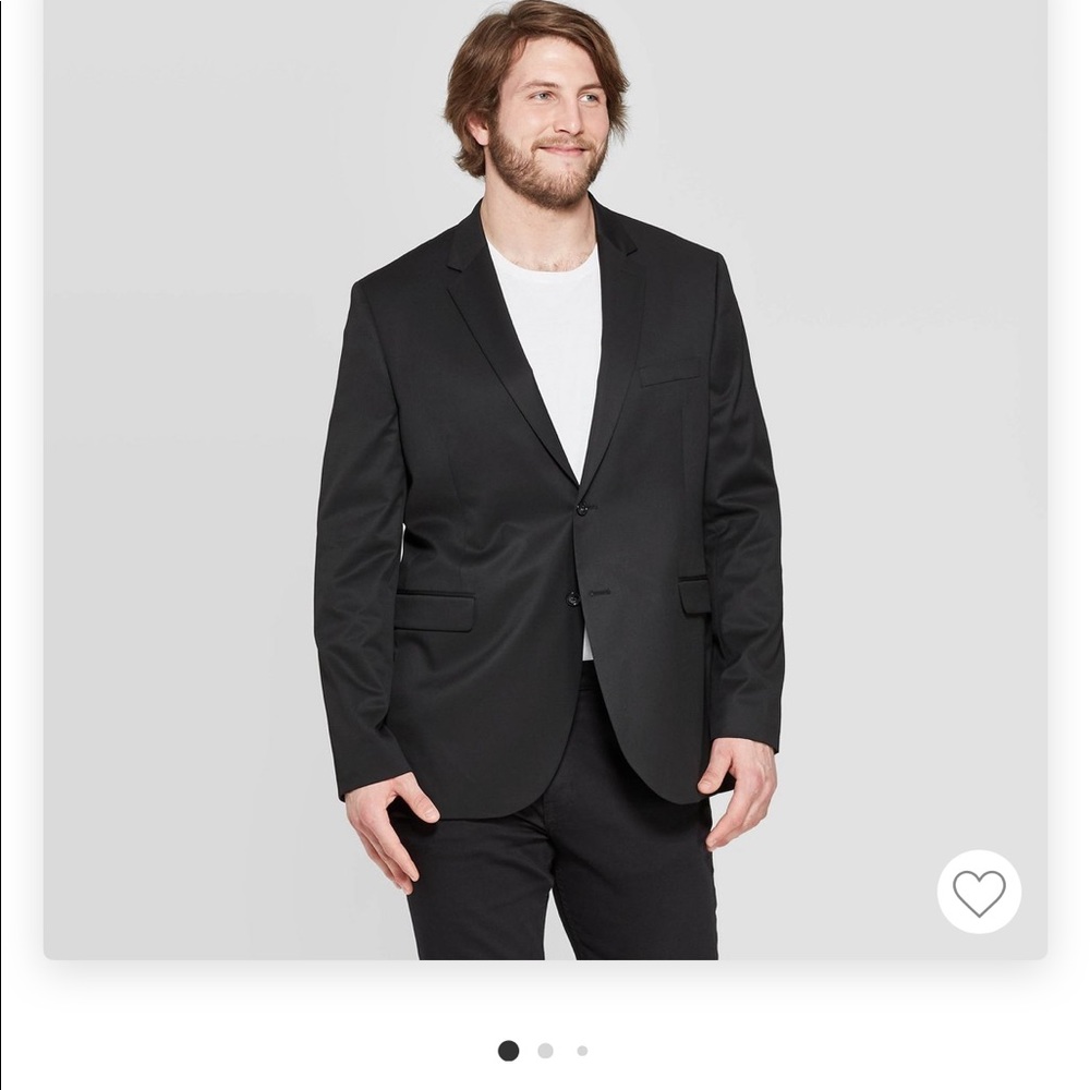 46R men’s black suit jacket by goodfellow